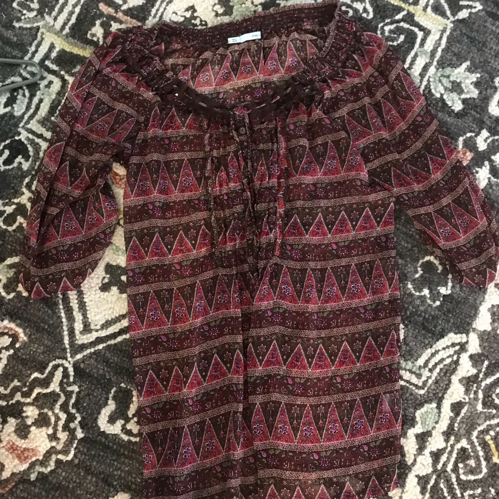 Maroon blouse